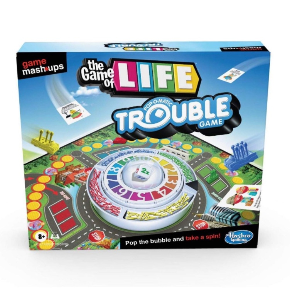 *NEW* Hasbro Gaming Game Mashups Life and Trouble